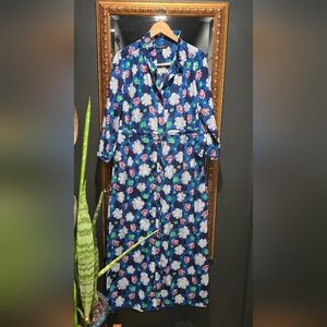 Banana Republic Blue Long Sleeve Sundress